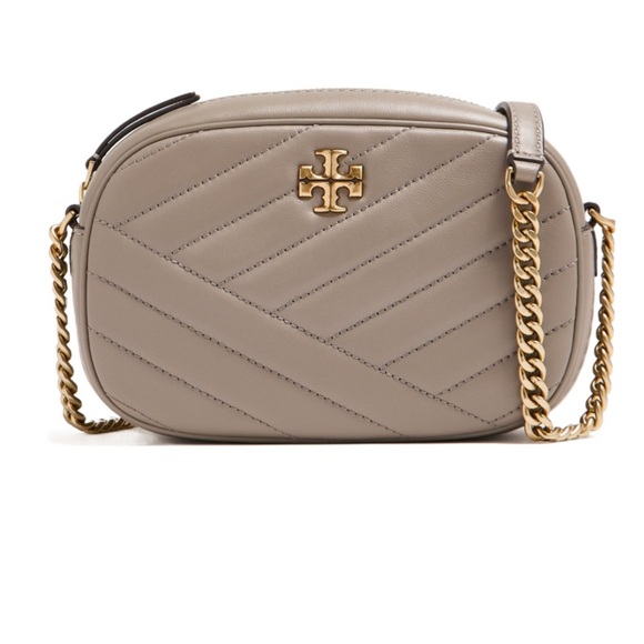 Tory Burch Beige Quilted Crossbody Bag